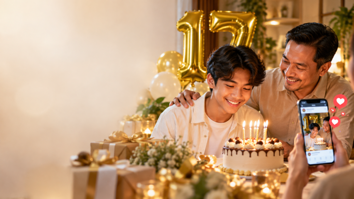 Demian Aditya Rayakan Ultah ke-17 Putranya, Caption Instagram Bikin Salfok!