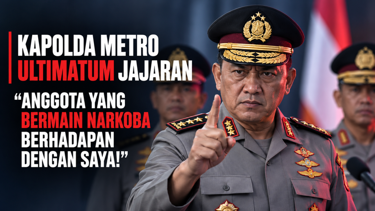 Kapolda Metro Ultimatum Jajaran: Anggota yang Bermain Narkoba Berhadapan dengan Saya!