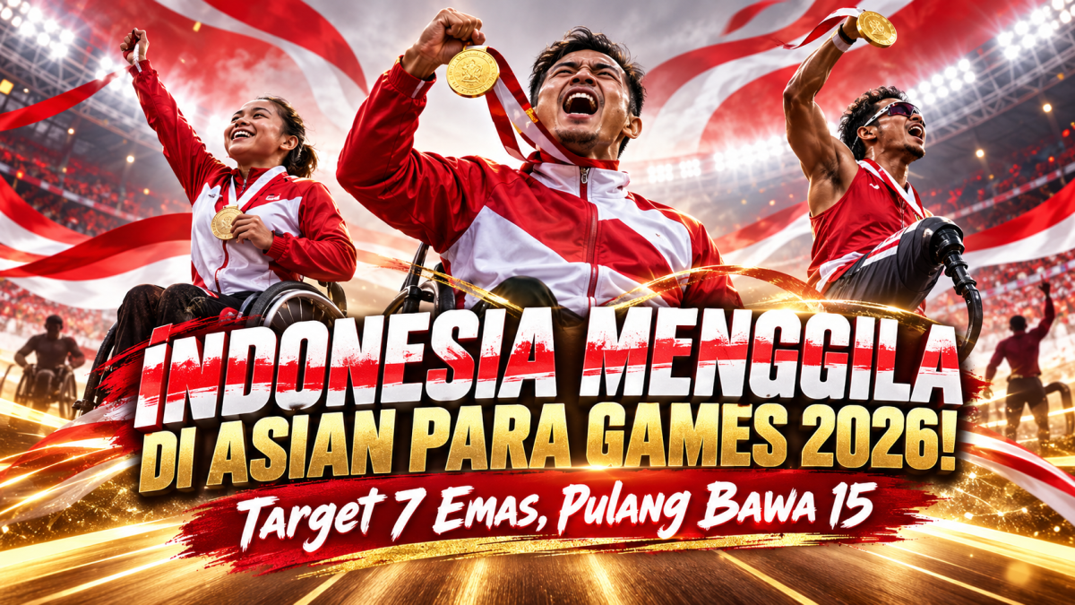 Indonesia Menggila di Asian Para Games 2026! Target 7 Emas, Pulang Bawa 15