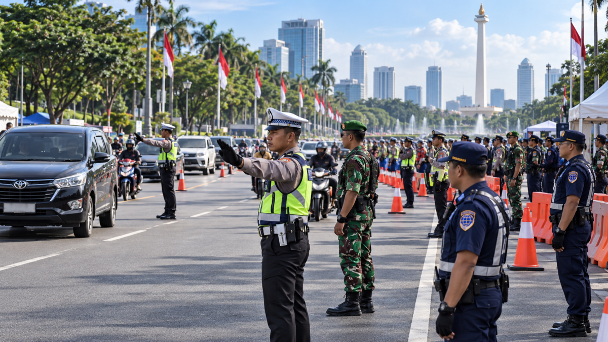 9.505 Personel Gabungan Disiagakan, Kawal 52 Kegiatan di Jakarta Hari Ini