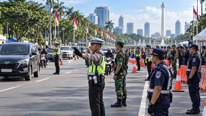 9.505 Personel Gabungan Disiagakan, Kawal 52 Kegiatan di Jakarta Hari Ini