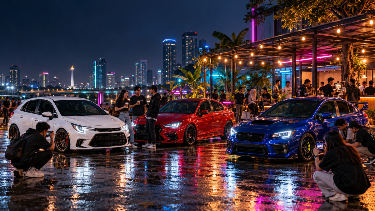Keseruan Honda Culture Indonesia Night Meet Up, Bukan Cuma Pamer Mobil!