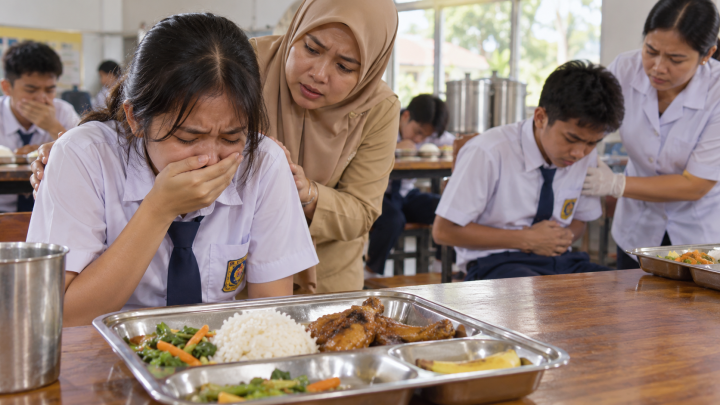 Ayam MBG Terasa Pahit, Puluhan Siswa SMP di Mojokerto Mual dan Diare