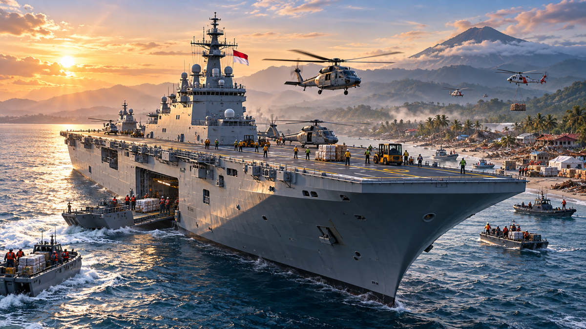 Kapal Induk Pertama RI KRI Sriwijaya Jadi Pangkalan Terapung Operasi Militer hingga Tanggap Bencana