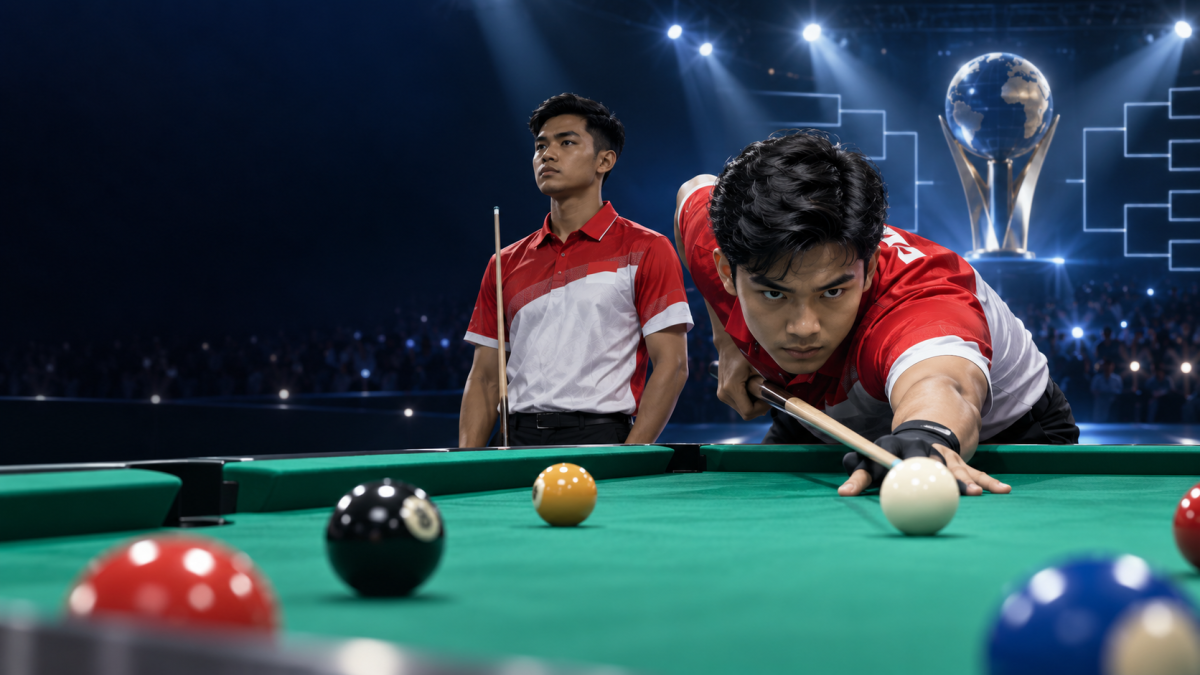 Biliar Indonesia Cetak Sejarah! Albert Januarta-Irsal Nasution Tembus Semifinal Kejuaraan Dunia