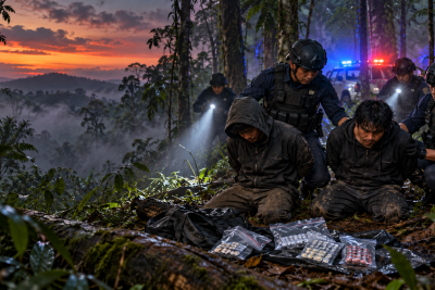 Sembunyi di Hutan 2 Hari, 2 Pengedar Obat Keras Ilegal Dibekuk Polisi