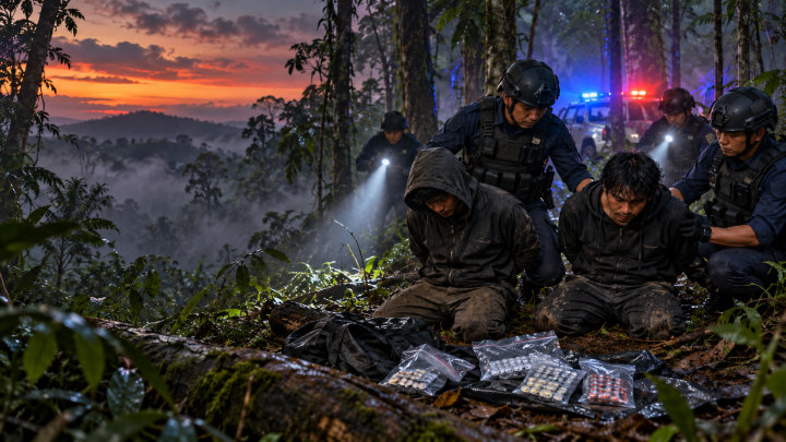 Sembunyi di Hutan 2 Hari, 2 Pengedar Obat Keras Ilegal Dibekuk Polisi