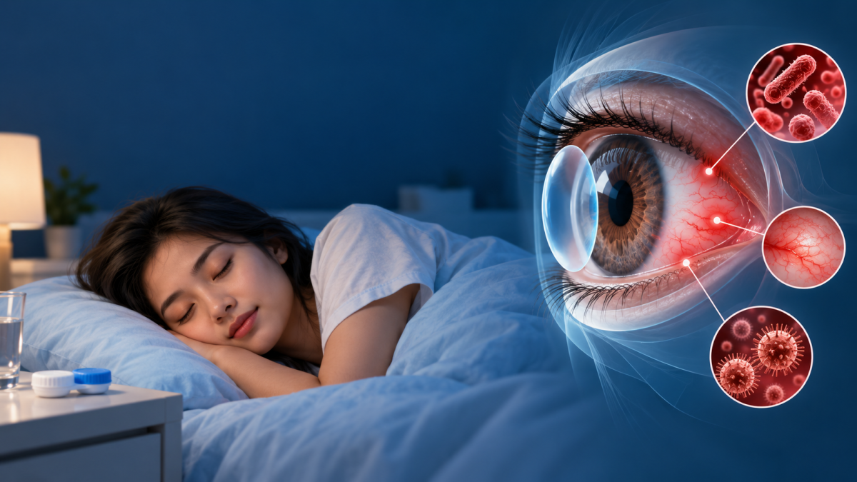 Sering Tidur Pakai Softlens? Hati-Hati Risiko Infeksi Mata