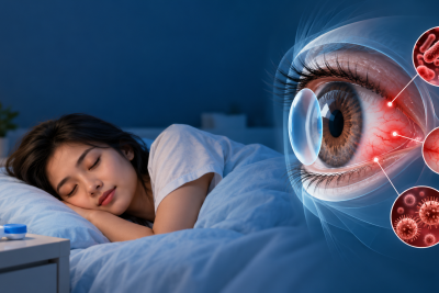 Sering Tidur Pakai Softlens? Hati-Hati Risiko Infeksi Mata