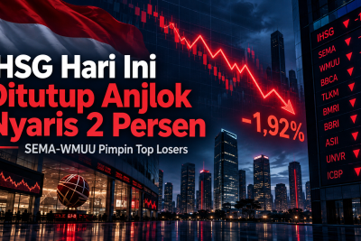IHSG Hari Ini Ditutup Anjlok Nyaris 2 Persen, SEMA-WMUU Pimpin Top Losers