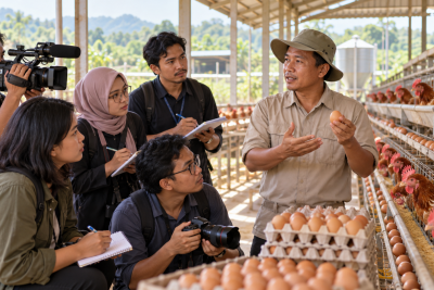 Gandeng Kementan, Agrijurno Latih 135 Jurnalis dan Mantan Jurnalis Bisnis Ayam Petelur