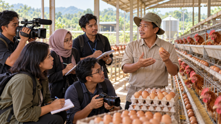 Gandeng Kementan, Agrijurno Latih 135 Jurnalis dan Mantan Jurnalis Bisnis Ayam Petelur