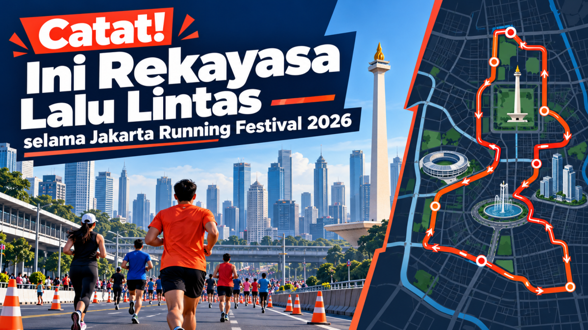 Catat! Ini Rekayasa Lalu Lintas selama Jakarta Running Festival 2026