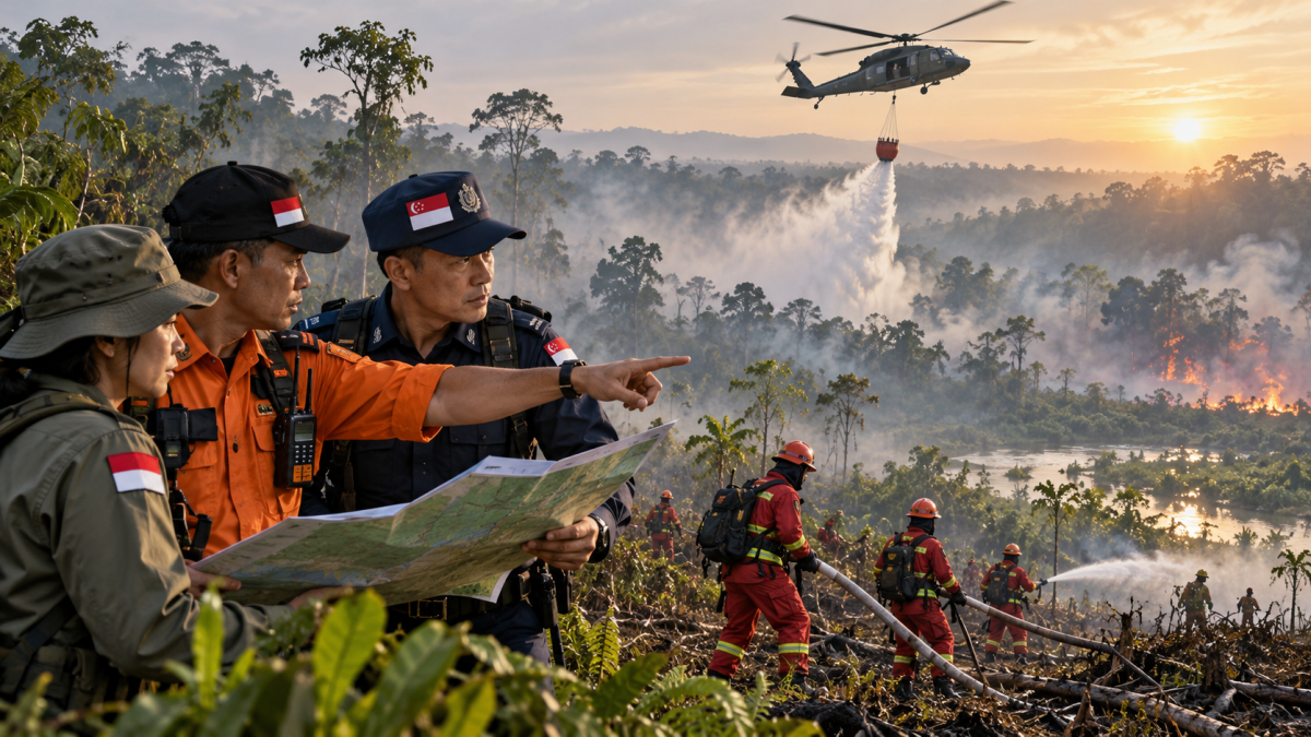 Perkuat Penanganan Karhutla, Indonesia-Singapura Sepakat Tindak Tegas Perusahaan Nakal