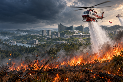 IKN Terancam Karhutla, Pemerintah Siapkan Modifikasi Cuaca dan Water Bombing