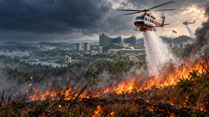 IKN Terancam Karhutla, Pemerintah Siapkan Modifikasi Cuaca dan Water Bombing