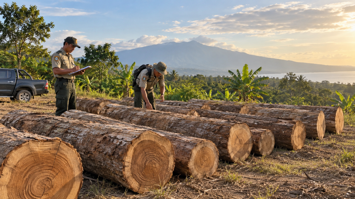 Belasan Batang Kayu Jati Ditemukan di Lahan Kosong Banyuwangi, Asal dan Pemilik Ditelusuri