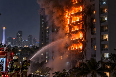 Kronologi Kebakaran Apartemen di Penjaringan Jakut, Api Menjalar ke 5 Lantai