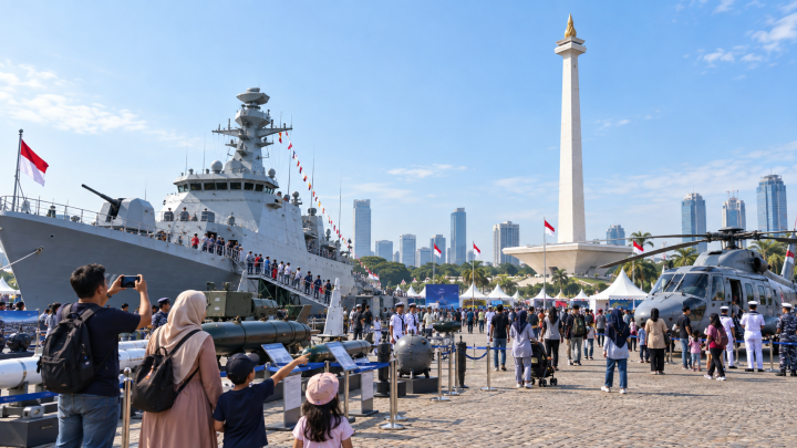 Navy Fair 2026 Digelar di Monas, Warga Antusias Lihat Alutsista TNI AL