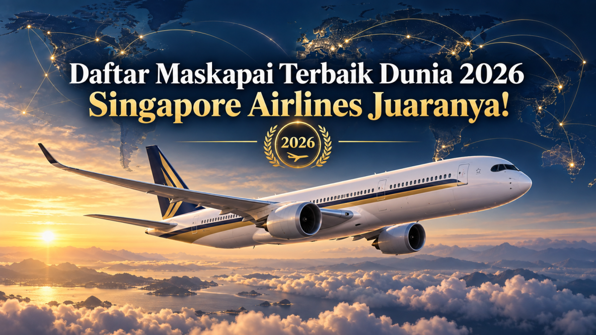 Daftar Maskapai Terbaik Dunia 2026, Singapore Airlines Juaranya!