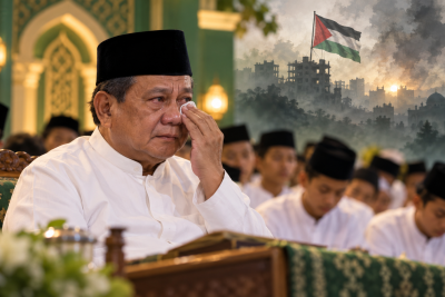 Prabowo Usap Air Mata di Gontor, Teringat Warga Palestina: Mereka Dibantai-Dibom