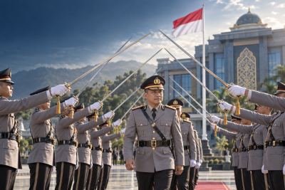 Disambut Pedang Pora, AKBP Aris Resmi Jabat Kapolres Aceh Timur Gantikan AKBP Irwan