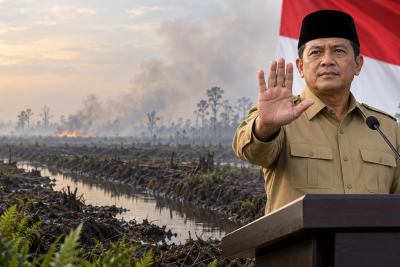 Kepala BNPB Tegaskan Bakar Lahan Gambut Dilarang: Jangan Berlindung di Balik Perda