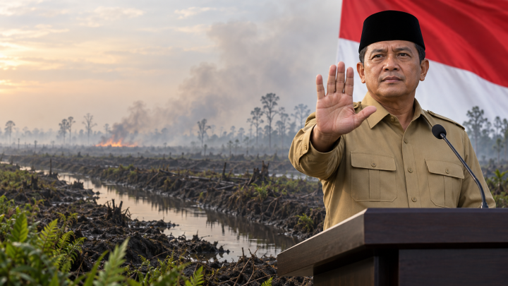Kepala BNPB Tegaskan Bakar Lahan Gambut Dilarang: Jangan Berlindung di Balik Perda
