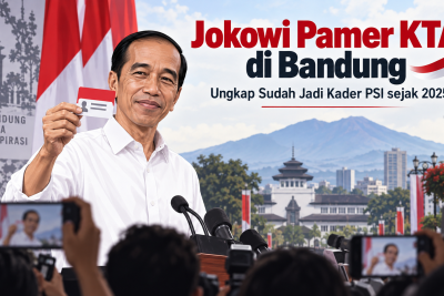 Jokowi Pamer KTA di Bandung, Ungkap Sudah Jadi Kader PSI sejak 2025