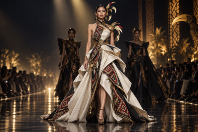 Desainer Muda SFA Hadirkan Warisan Dayak hingga Gaun Avant-Garde di Fashion Nation 2026