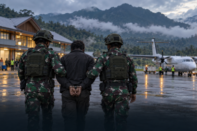 TNI Tangkap Wakil Komandan OPM Abdon Kisamdu di Bandara Nop Goliat Dekai, Diduga Hendak Beli Senjata