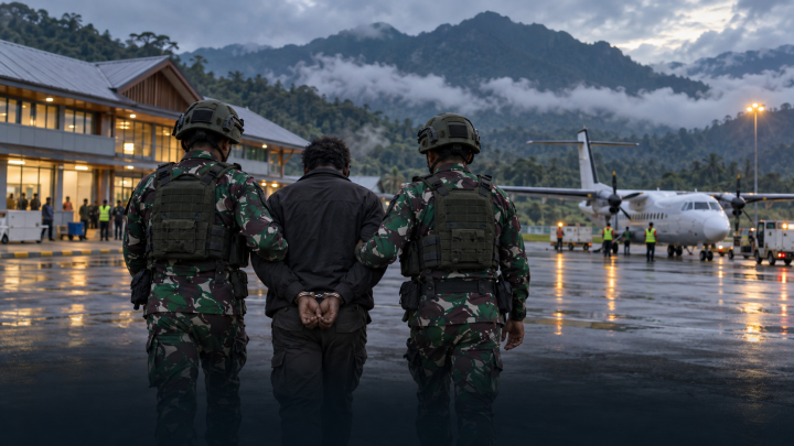 TNI Tangkap Wakil Komandan OPM Abdon Kisamdu di Bandara Nop Goliat Dekai, Diduga Hendak Beli Senjata