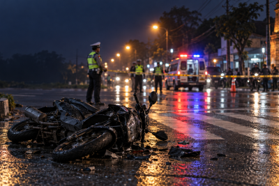 Kecelakaan Maut di Mojokerto, Pejalan Kaki Tewas Ditabrak Motor saat Menyeberang
