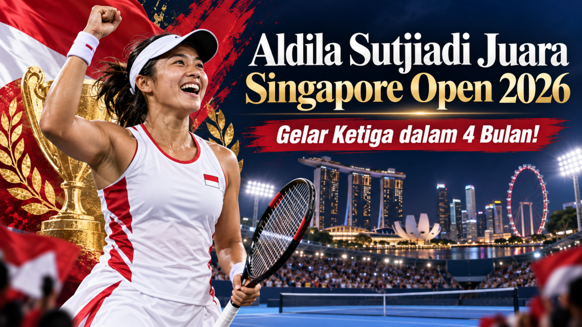 Aldila Sutjiadi Juara Singapore Open 2026, Gelar Ketiga dalam 4 Bulan!