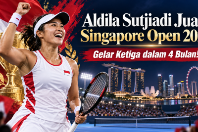 Aldila Sutjiadi Juara Singapore Open 2026, Gelar Ketiga dalam 4 Bulan!