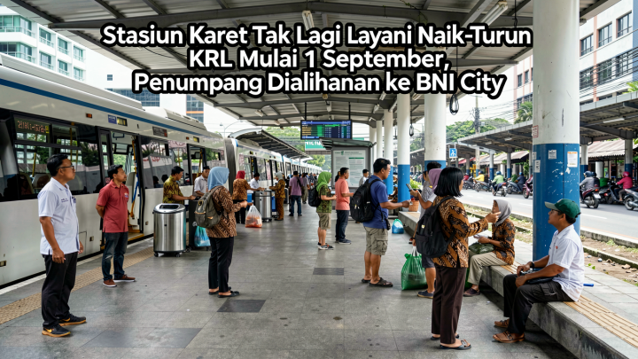 Stasiun Karet Tak Lagi Layani Naik-Turun KRL Mulai 1 September, Penumpang Dialihkan ke BNI City