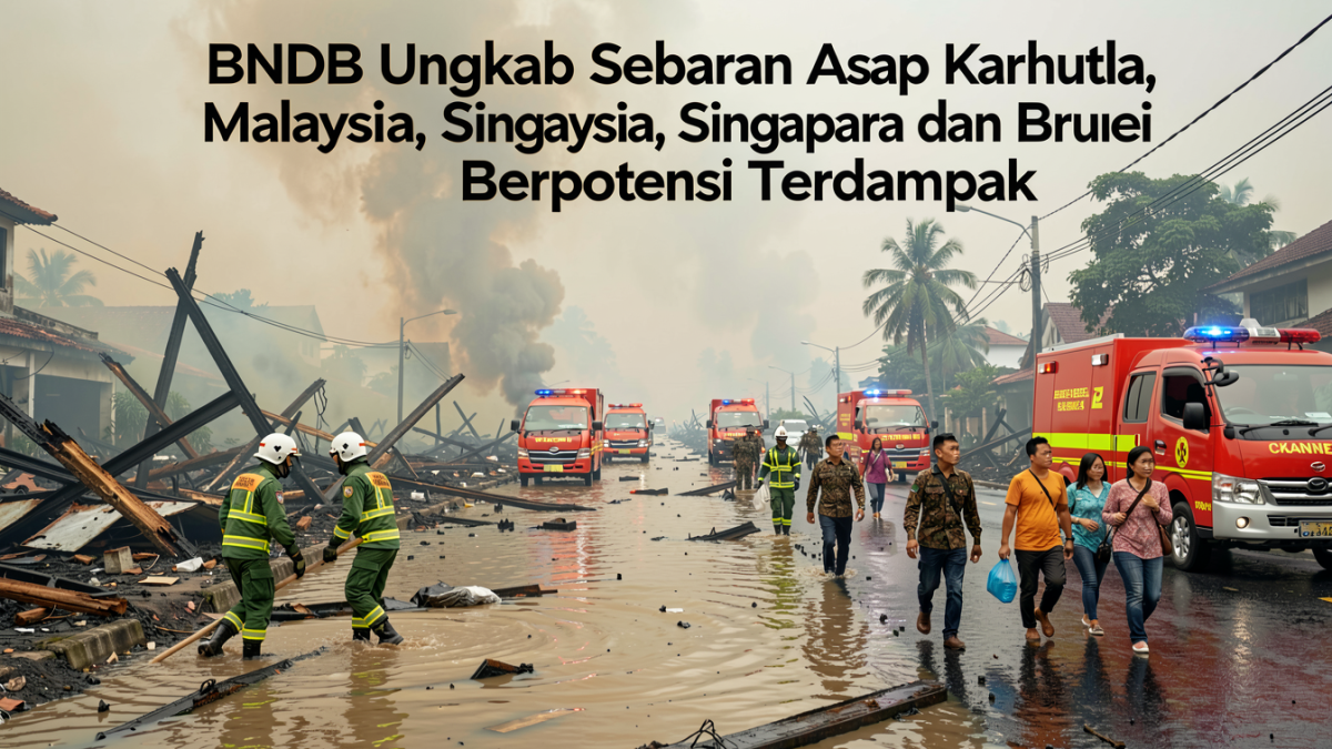 BNPB Ungkap Sebaran Asap Karhutla: Malaysia, Singapura dan Brunei Berpotensi Terdampak