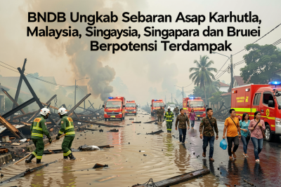 BNPB Ungkap Sebaran Asap Karhutla: Malaysia, Singapura dan Brunei Berpotensi Terdampak