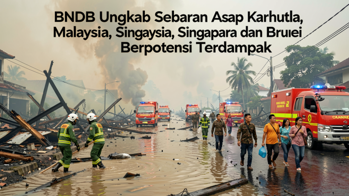 BNPB Ungkap Sebaran Asap Karhutla: Malaysia, Singapura dan Brunei Berpotensi Terdampak