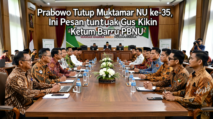 Prabowo Tutup Muktamar NU ke-35, Ini Pesan untuk Gus Kikin Ketum Baru PBNU