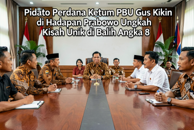 Pidato Perdana Ketum PBNU Gus Kikin di Hadapan Prabowo, Ungkap Kisah Unik di Balik Angka 8