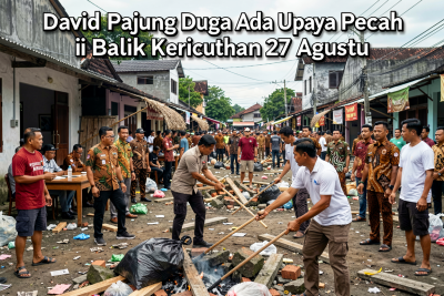 David Pajung Duga Ada Upaya Pecah Belah di Balik Kericuhan 27 Agustus