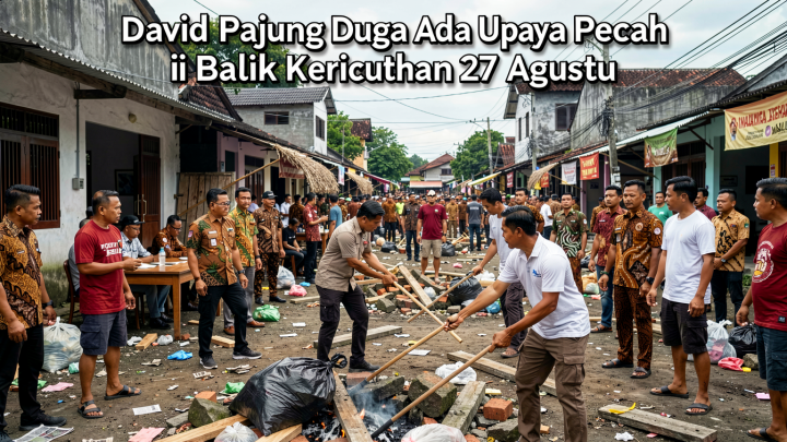 David Pajung Duga Ada Upaya Pecah Belah di Balik Kericuhan 27 Agustus