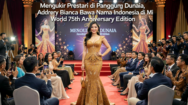 Mengukir Prestasi di Panggung Dunia, Audrey Bianca Bawa Nama Indonesia di Miss World 75th Anniversary Edition