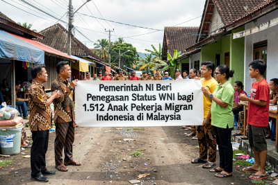 Pemerintah RI Beri Penegasan Status WNI bagi 1.512 Anak Pekerja Migran Indonesia di Malaysia