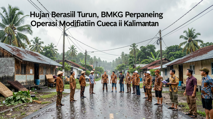 Hujan Berhasil Turun, BMKG Perpanjang Operasi Modifikasi Cuaca di Kalimantan