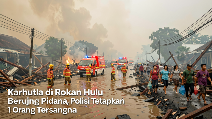 Karhutla di Rokan Hulu Berujung Pidana, Polisi Tetapkan 1 Orang Tersangka