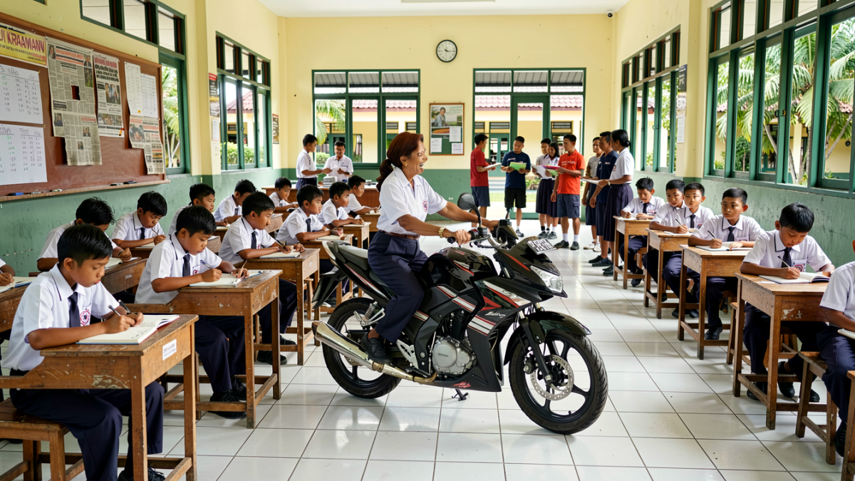 Kecelakaan di Karawang, 2 Pelajar SMP Boncengan Motor Tewas Tabrak Trotoar