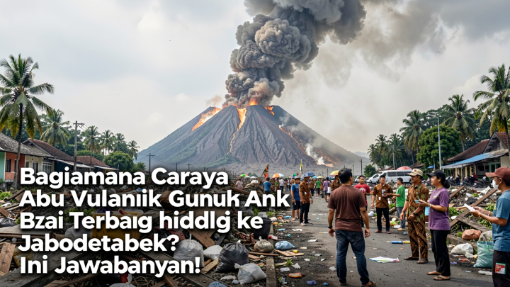 Bagaimana Caranya Abu Vulkanik Gunung Anak Krakatau Bisa Terbang hingga ke Jabodetabek? Ini Jawabannya!