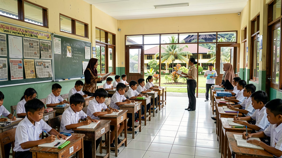 Gunung Anak Krakatau Erupsi, Sekolah di Serang dan Pandeglang Terapkan PJJ Mulai Besok